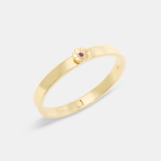 Tea Rose Hinged Bangle - Image 2