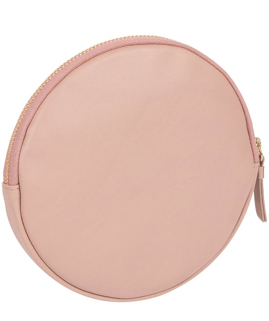 'Oakwood' Blush Pink Leather Coin Purse - Image 3