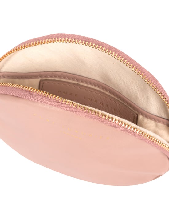 'Oakwood' Blush Pink Leather Coin Purse - Image 4