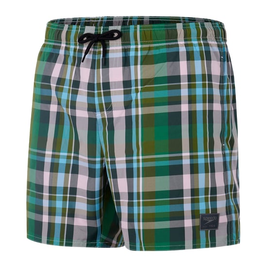 Men's Speedo Check Leisure 16 inch Swim Shorts in Multi colour - Image 1