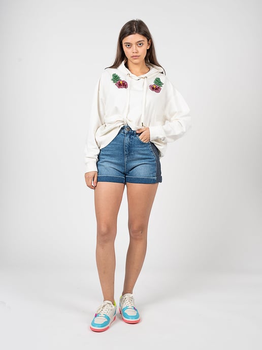 Pinko Shorts Dotta damer Blå - Image 2