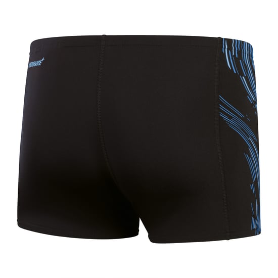 Men's Speedo Tech Panel Aqua Shorts in black blue - Image 2