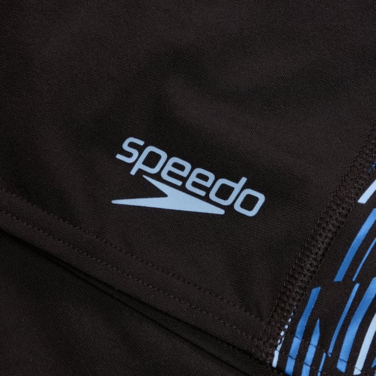 Men's Speedo Tech Panel Aqua Shorts in black blue - Image 3