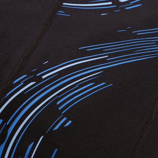 Men's Speedo Tech Panel Aqua Shorts in black blue - Image 4