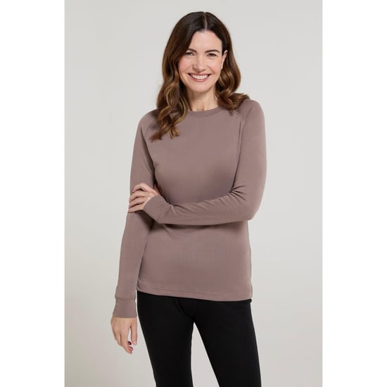 Mountain Warehouse Womens/Ladies Talus Long-Sleeved Top (Dark Beige) - Image 1