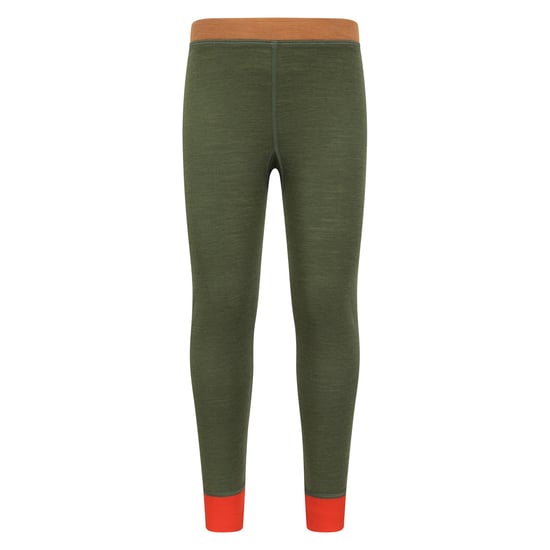 Mountain Warehouse Kinder/Kids Merino Wol Base Layer Set met Kleurblokken (Kaki Groen) - Image 4