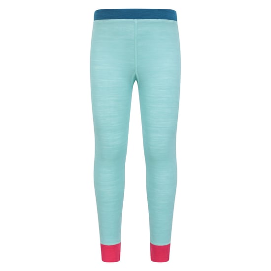 Mountain Warehouse Kinder/Kids Merino Wol Base Layer Set met Kleurblokken (Munt) - Image 4