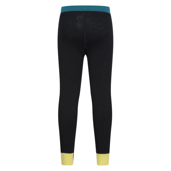 Mountain Warehouse Kinder/Kids Merino Wol Base Layer Set met Kleurblokken (Zwart) - Image 5