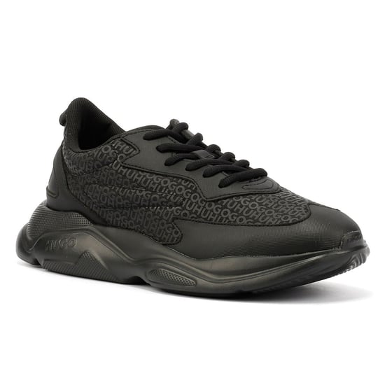 Hugo Leon Runn Monogram Men's Black Trainers - Image 2