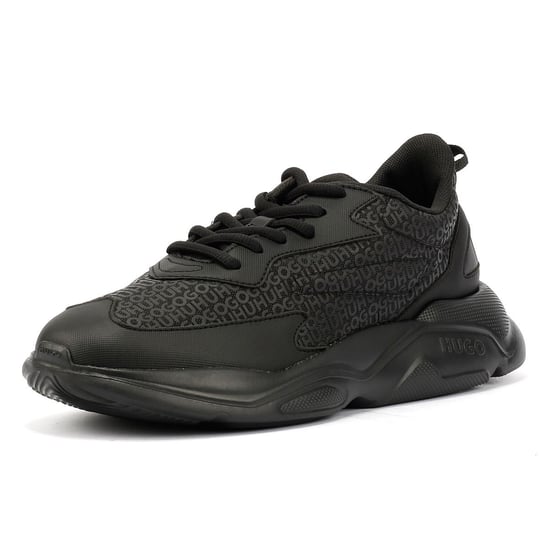 Hugo Leon Runn Monogram Men's Black Trainers - Image 3