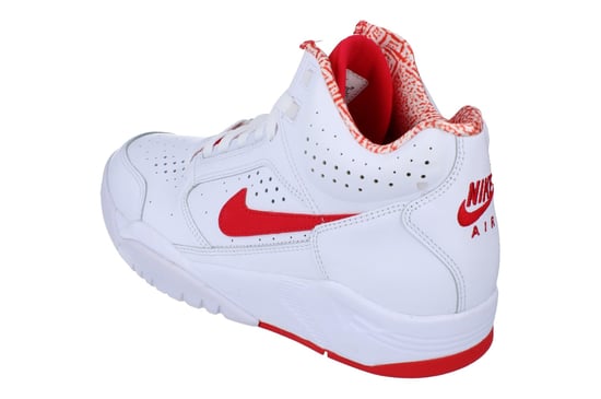 Nike Air Flight Lite Mid Mens White Trainers - Image 2