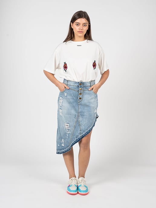 Pinko T-shirt Toccante Woman's White - Image 2