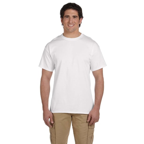 Fruit of the Loom Unisex vuxen t-shirt i kraftig bomull (Vit) - Image 3