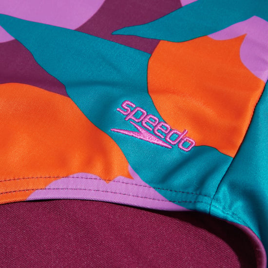 Women's Speedo Printed Asymmetic 1 Piece Swimsuit in Multi colour - Image 5