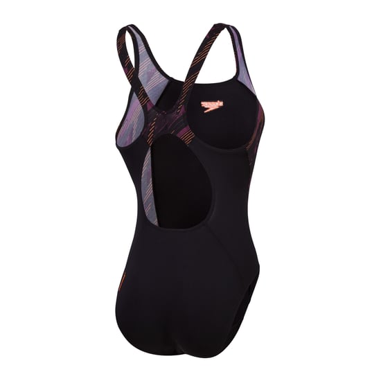 Women's Speedo Hyperback Splice Muscleback Swimsuit in Black - Image 2