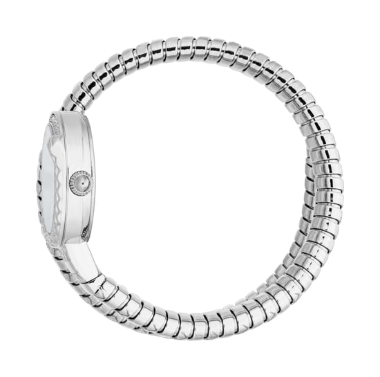 Stainless Steel and Crystal Wrap Watch - Image 3