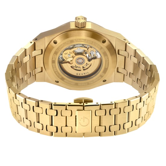 Gevril 49420B Men's Gotham Swiss Swiss Made Automatic, PO24 Skeleton Watch - Image 2