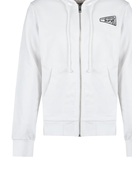 Diesel Sweatshirt Ginn Hood Men's White - Image 4