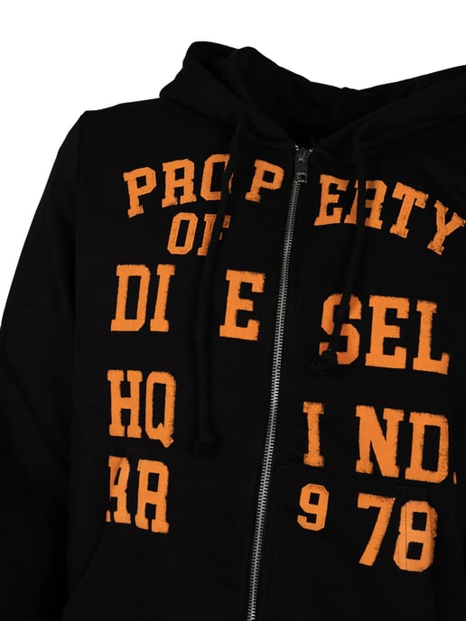 Diesel Blus Ginn Hood Zip manlig Svart - Image 3