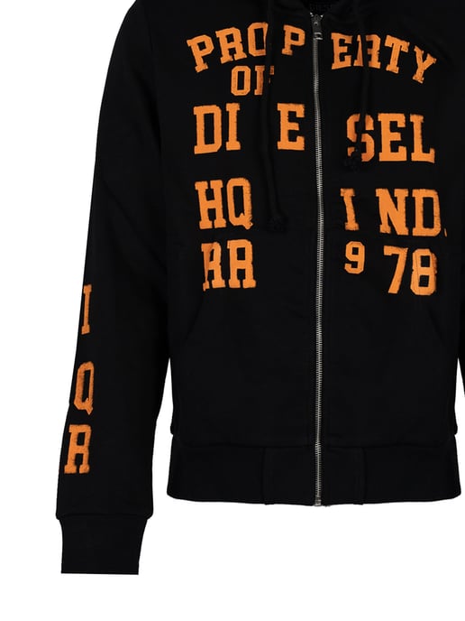 Diesel Blus Ginn Hood Zip manlig Svart - Image 4