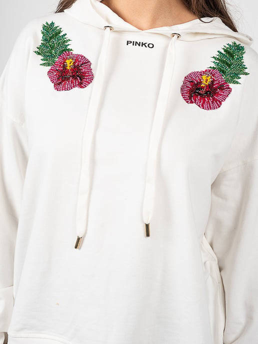 Pinko Sweatshirt Mutato Woman's White - Image 4