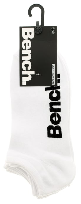 Bench Mens Trainer Socks 5pk white - Image 2