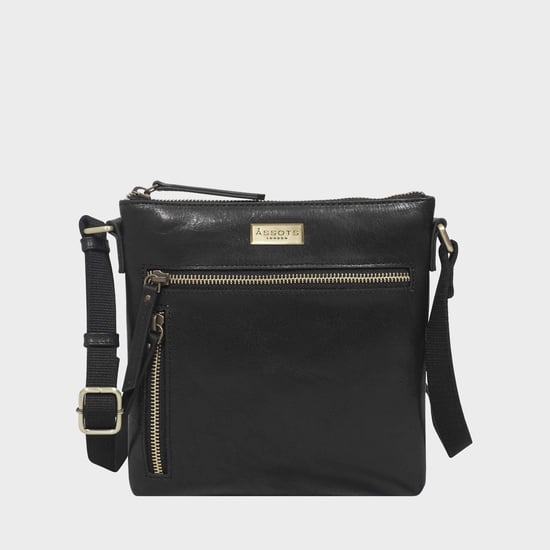 RUE' Polished VT Real Leather Crossbody Bag - Image 1