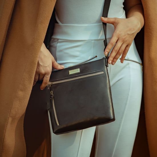 RUE' Polished VT Real Leather Crossbody Bag - Image 2