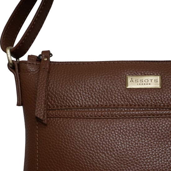 'EDITH' Pebble Grain Leather Crossbody bag - Image 3