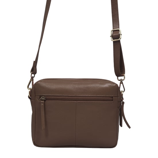 'IRIS' Quilted Soft Pebble Grain Leather Crossbody Bag - Image 3
