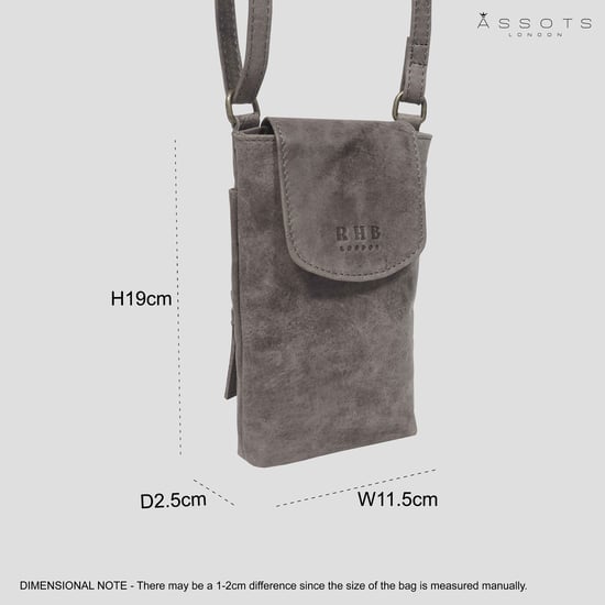 'THEA' Real Leather Mobile Phone Crossbody Bag - Image 6