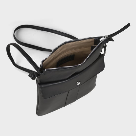'AMBA' Soft Nappa Full Grain Real Leather Crossbody Bag - Image 5