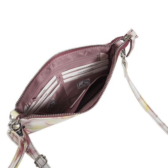 'TODD' Tie Dye Real Leather Crossbody Wristlet Bag - Image 5