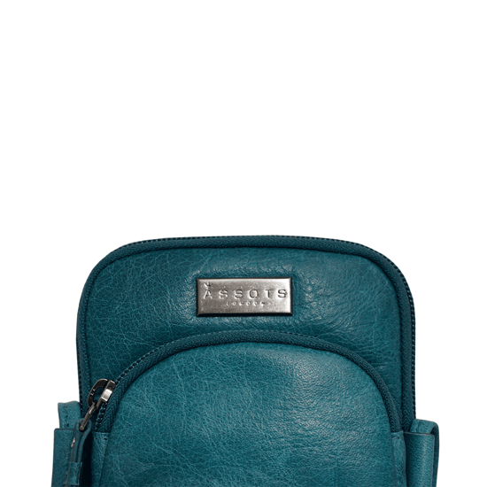 'SARAH' Vintage Natural Grain Leather Mini Crossbody Bag - Image 2
