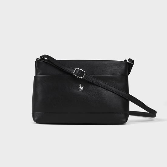 'SANDRA' Soft Nappa Full Grain Real Leather Crossbody Bag - Image 1