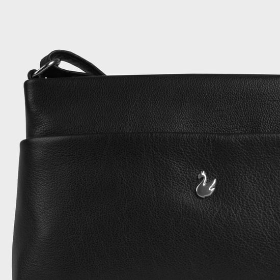 'SANDRA' Soft Nappa Full Grain Real Leather Crossbody Bag - Image 3