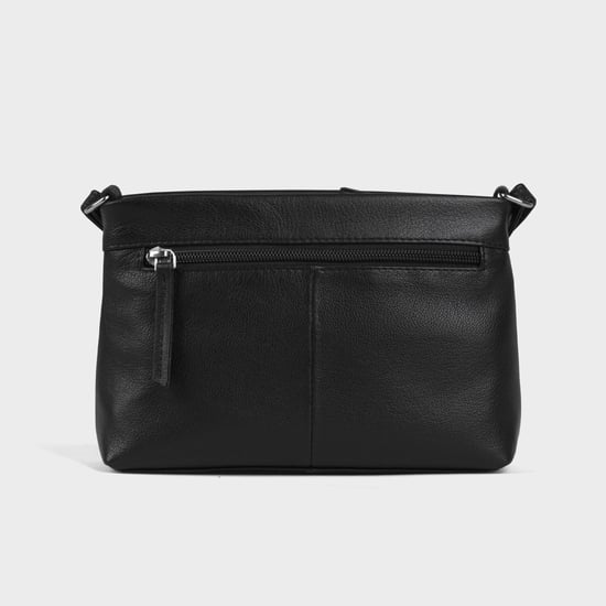 'SANDRA' Soft Nappa Full Grain Real Leather Crossbody Bag - Image 4