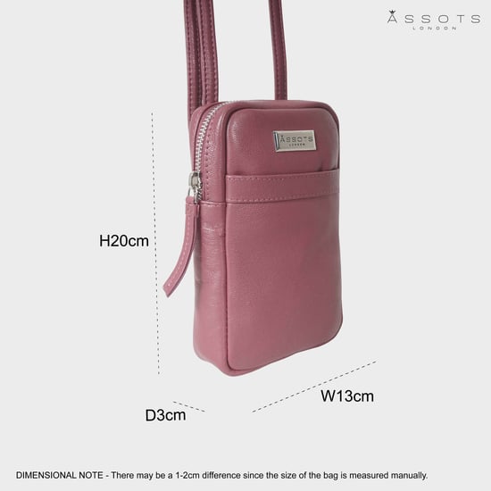 'LEO' Real Leather Crossbody Mobile Phone Bag - Image 6