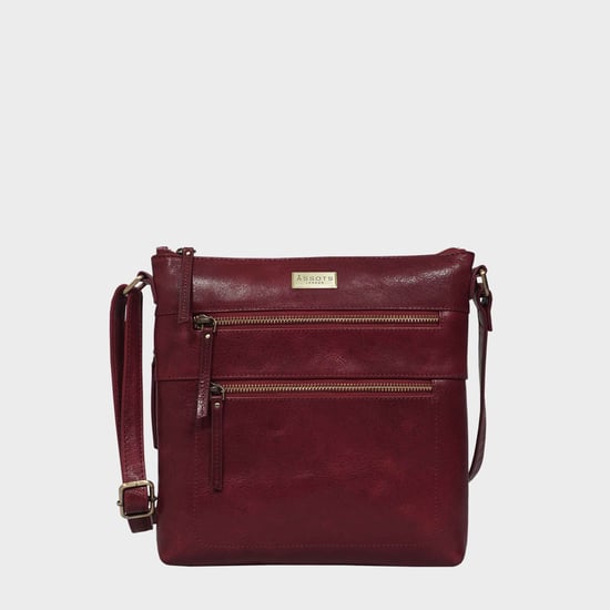 'CORI' Polished Vegetable Tanned Real Leather Crossbody Bag - Image 1