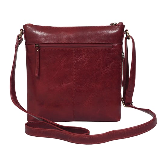 'CORI' Polished Vegetable Tanned Real Leather Crossbody Bag - Image 3