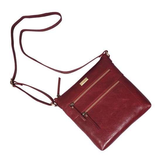 'CORI' Polished Vegetable Tanned Real Leather Crossbody Bag - Image 4
