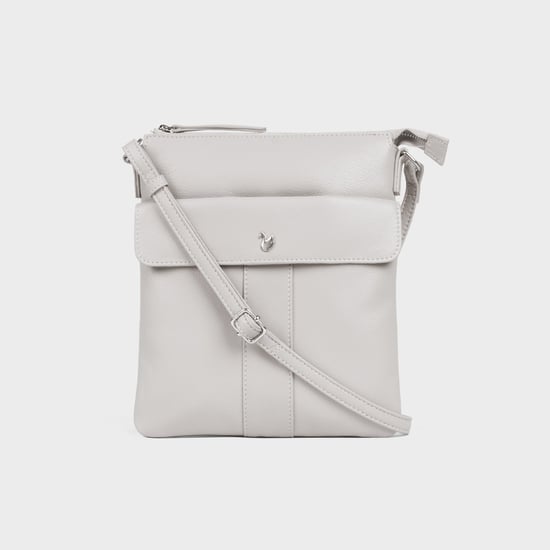 'AMBA' Soft Nappa Full Grain Real Leather Crossbody Bag - Image 1