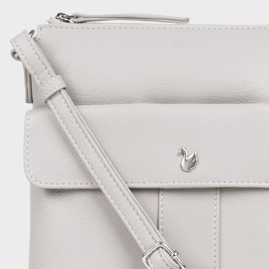 'AMBA' Soft Nappa Full Grain Real Leather Crossbody Bag - Image 2