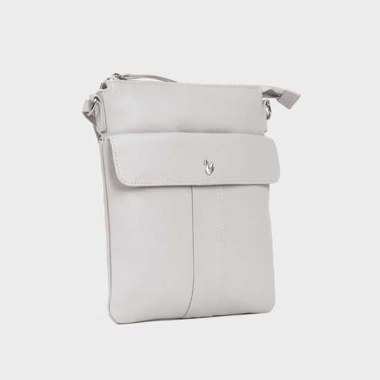 'AMBA' Soft Nappa Full Grain Real Leather Crossbody Bag - Image 3