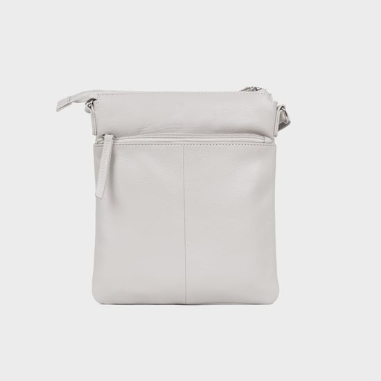 'AMBA' Soft Nappa Full Grain Real Leather Crossbody Bag - Image 4
