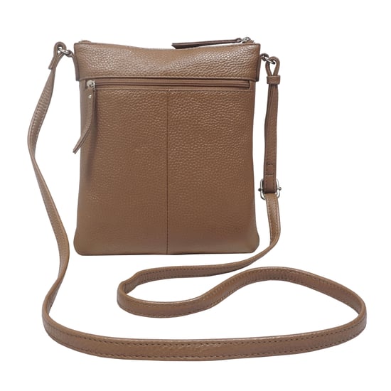 ROSY' Pebble Grain Soft Real Leather Crossbody Bag - Image 4