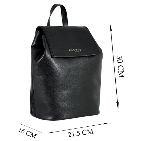 JERMYN' Classic Full Grain Leather Flap-over Backpack - Image 6