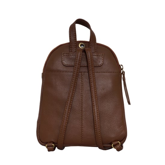 GEORGE' Pebble Grain Mini Leather Backpack - Image 4