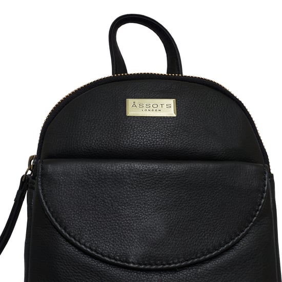 GEORGE' Pebble Grain Mini Leather Backpack - Image 3
