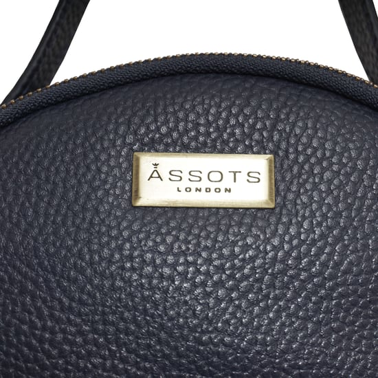 Betty' Zip Top Mini Pebble Grain Leather Backpack - Image 3